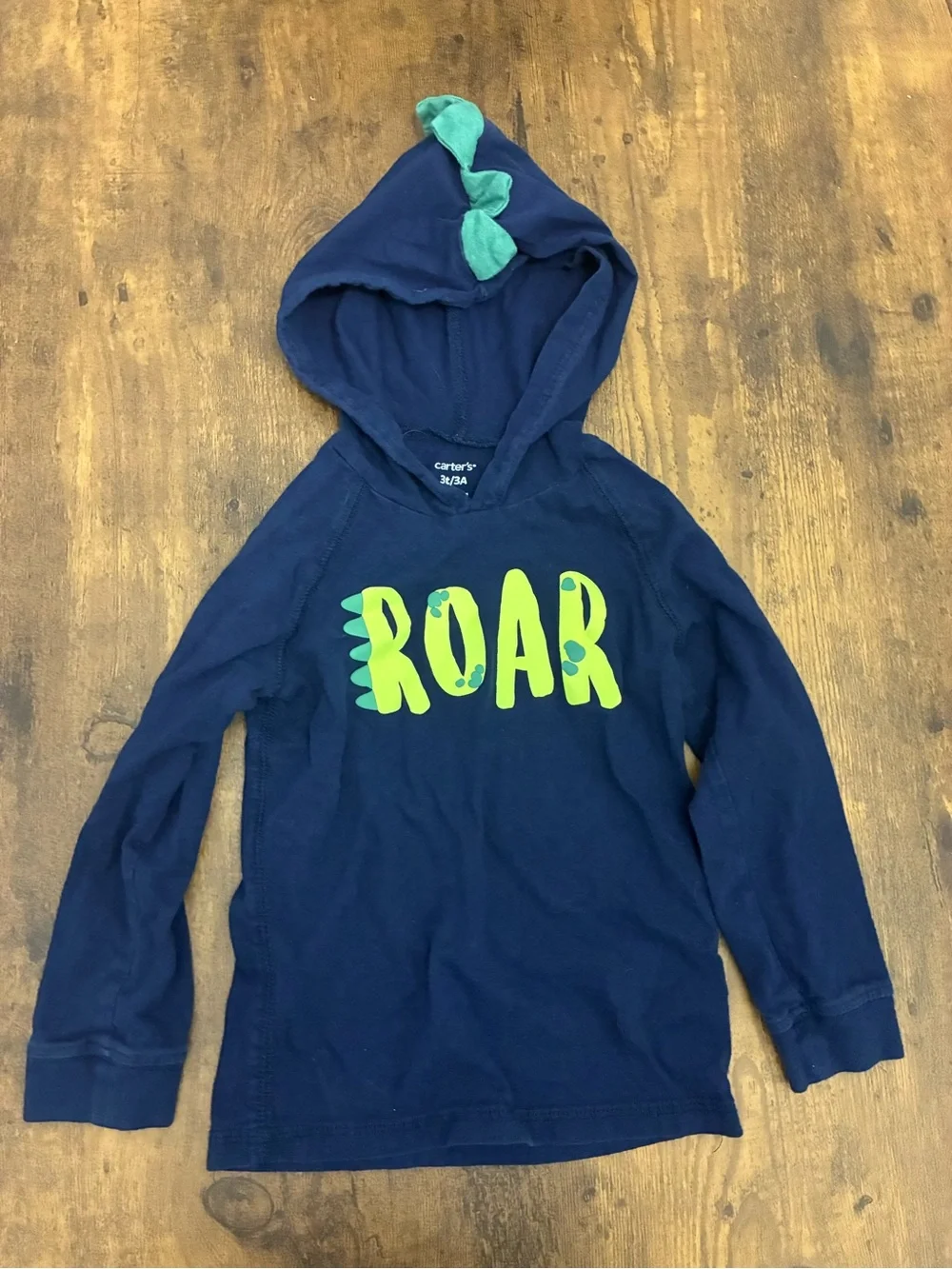Carter's Boy’s 3T Dinosaur Hooded Shirt